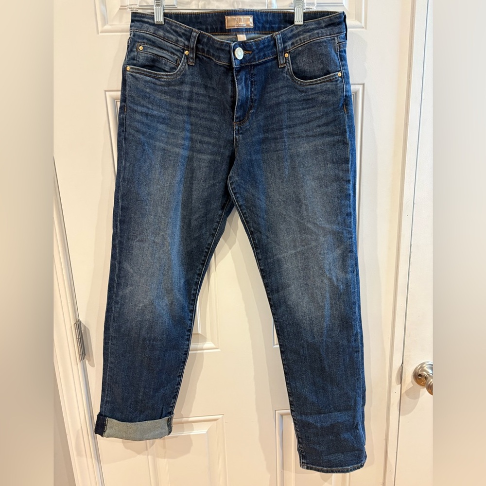 Kut from the Kloth Dark Blue Denim Jeans Boyfriend size 10
